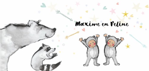 Geboortekaartje Maxime en Feline - EB