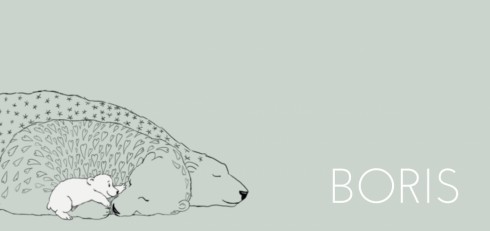 Geboortekaartje ijsbeer familie - Boris