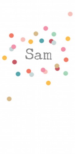 Geboortekaartje Sam - LK