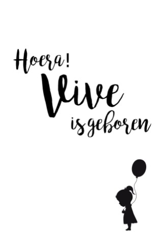 Geboortekaartje kalkpapier meisje silhouetje | Lief Leuk & Eigen