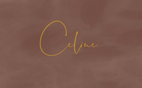 Meisjeskaartje velvet look - Celine