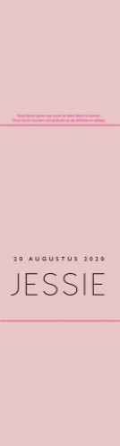 Wikkel 65x250 mm kaartje Jessie - MC