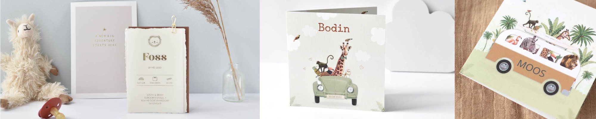 Geboortekaartjes dieren