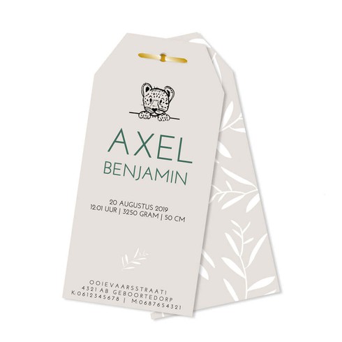 Label leopard - Axel