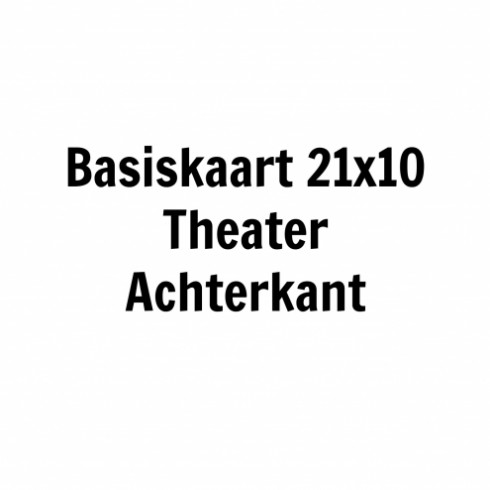 Basiskaart 13x13 Theater