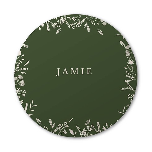 Botanische behangcirkel met takjes 40x40 - Jamie