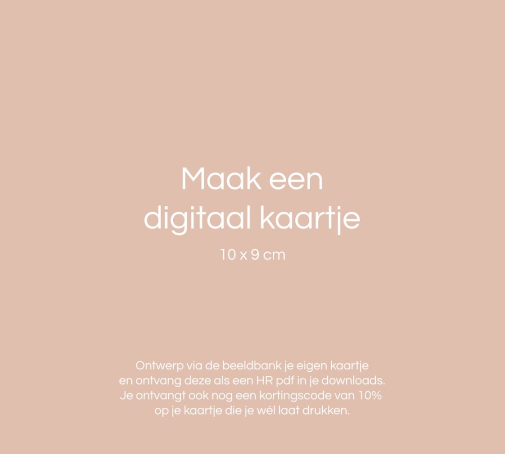 Digitaal kaartje maken - 100x90 mm
