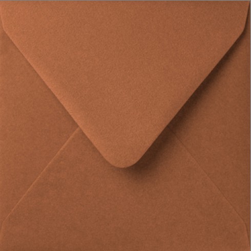 Envelop Metallic bronze 14x14