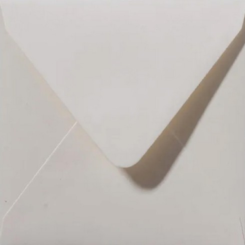 Envelop Metallic ivory 14x14