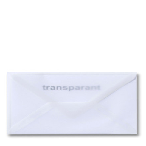 Envelop 11x22 transparant - VOORRAAD
