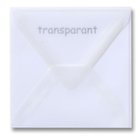Envelop 14x14 transparant - VOORRAAD voor