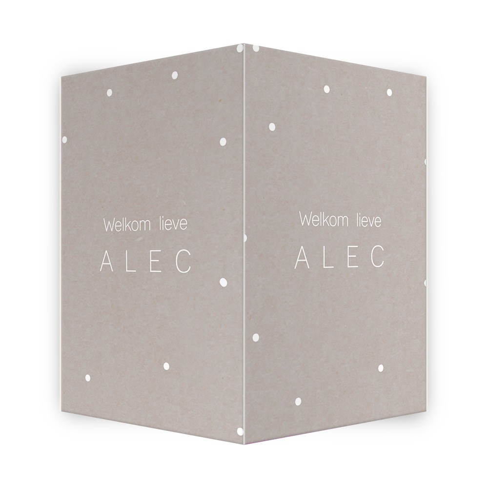 Geboortebord minimalistisch - Alec