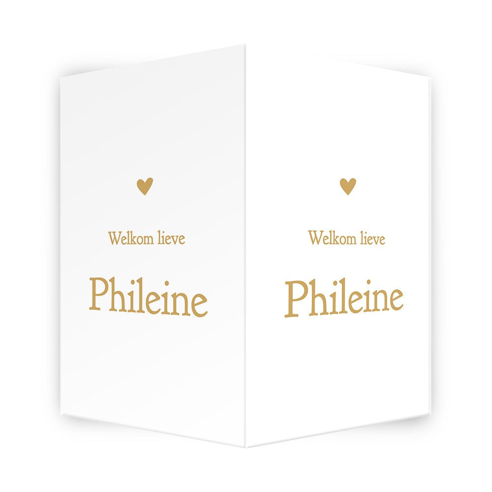 Klassiek geboortebord- Phileine
