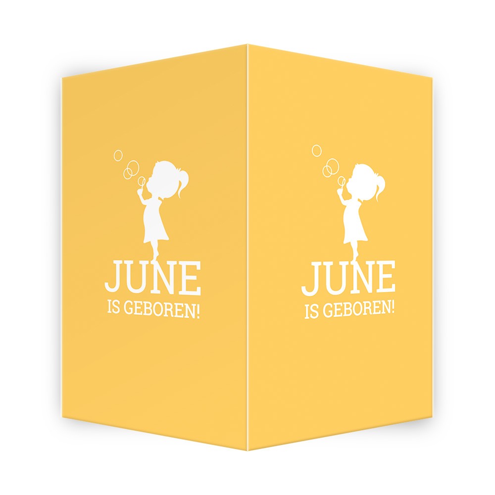 Geboortebord DIY - June