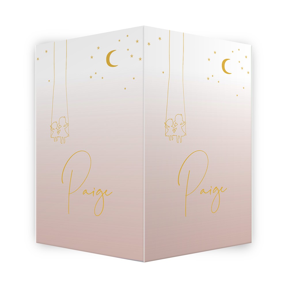 Geboortebord zusjes schommel - Paige