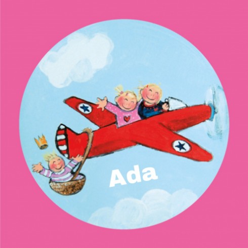 Geboortekaartje Ada met zussen - EB