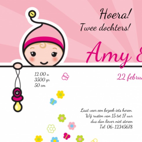 Geboortekaartje Amy-Day - Gb