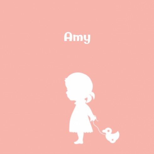 Geboortekaartje Amy - Simply Cute