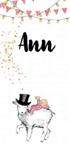 Geboortekaartje Ann - EB