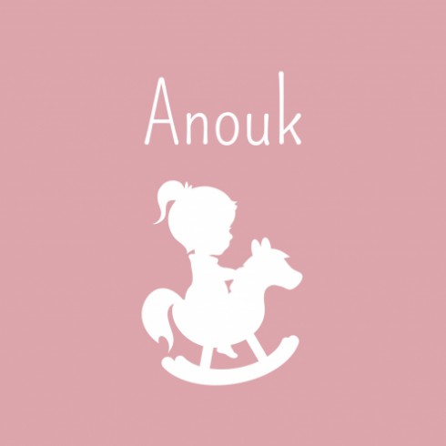 Geboortekaartje - Anouk - DIY voor