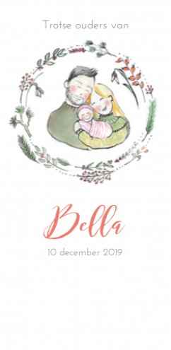 Geboortekaartje Bella - EB voor