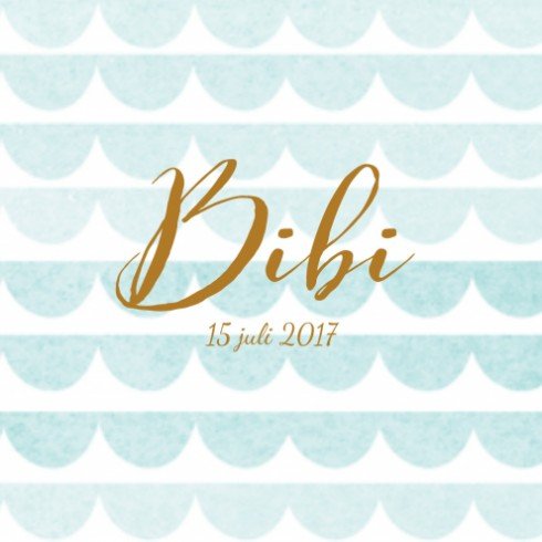 Geboortekaartje Bibi golfjes - LD