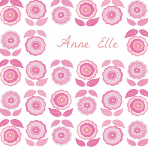 Geboortekaartje bloemen - Anne Elle DZ