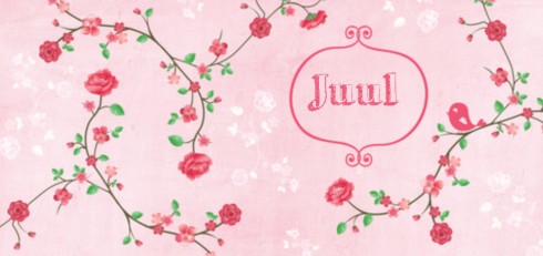 Geboortekaartje blossom Juul - LD
