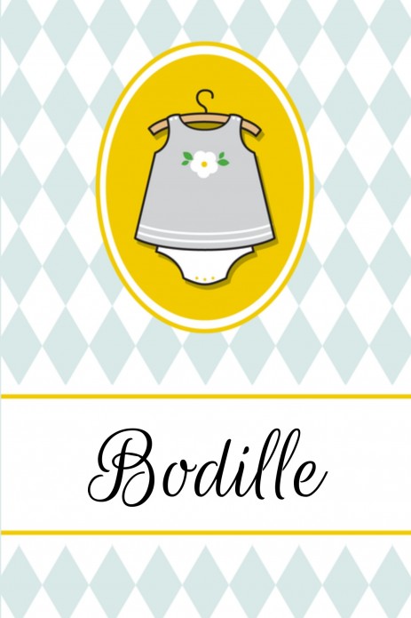 Geboortekaartje Bodille- GB voor