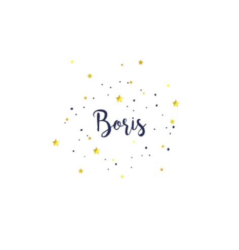 Geboortekaartje - Boris - SC voor