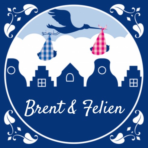 Geboortekaartje Brent-Felien - Gb voor