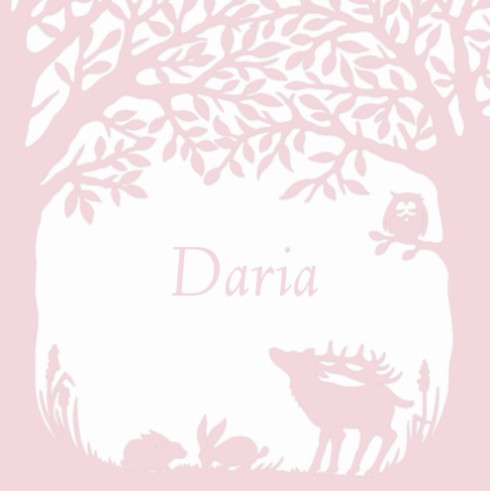 Geboortekaartje Daria - GA achter