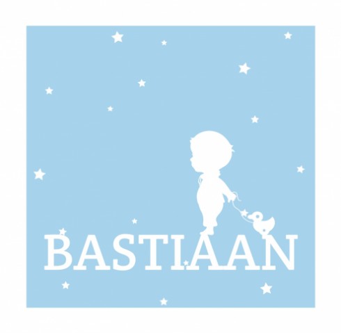 Geboortekaartje DIY - Bastiaan voor
