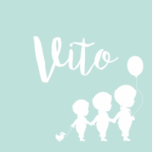 Geboortekaartje  Vito - DIY