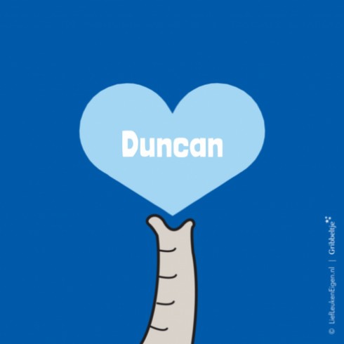 Geboortekaartje Duncan - Gb binnen