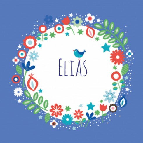 Geboortekaartje Elias - ZW voor