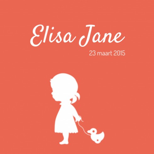 Geboortekaartje - Elisa Jane - SC voor