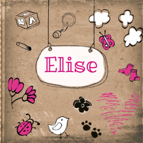 Geboortekaartje Elise - CA