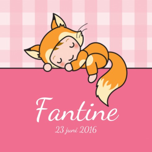 Geboortekaartje Fantine - Gb voor