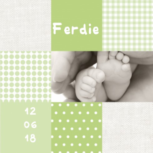 Geboortekaartje Ferdie - Made4