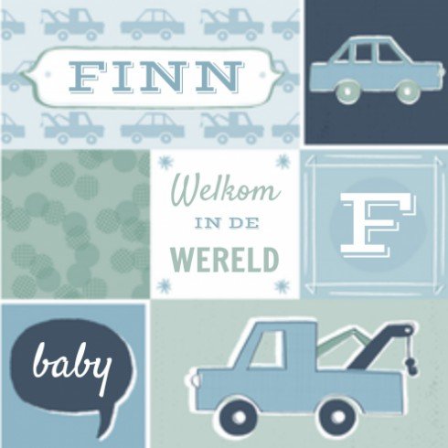 Geboortekaartje - Finn HS