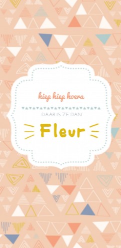 Geboortekaartje Fleur - CV