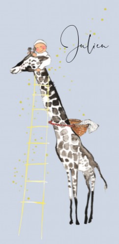 Geboortekaartje giraf Julien - EB voor