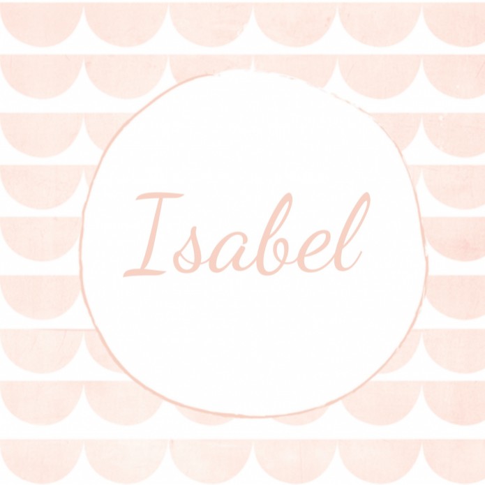Geboortekaartje Isabel golfjes - LD