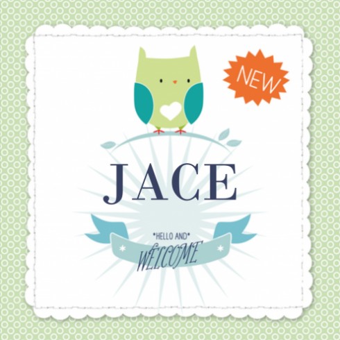 Geboortekaartje Jace - NK voor