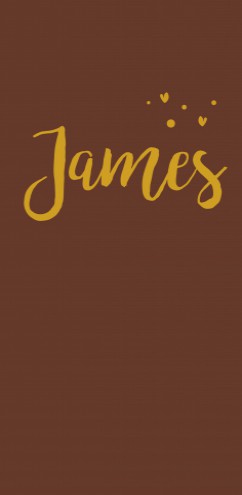 Geboortekaartje James  - Folie digitaal