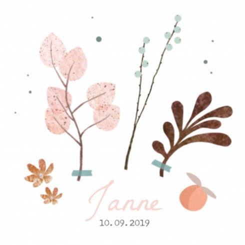 Geboortekaartje Janne - SV voor