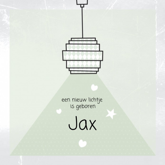 Geboortekaartje Jax- Made4
