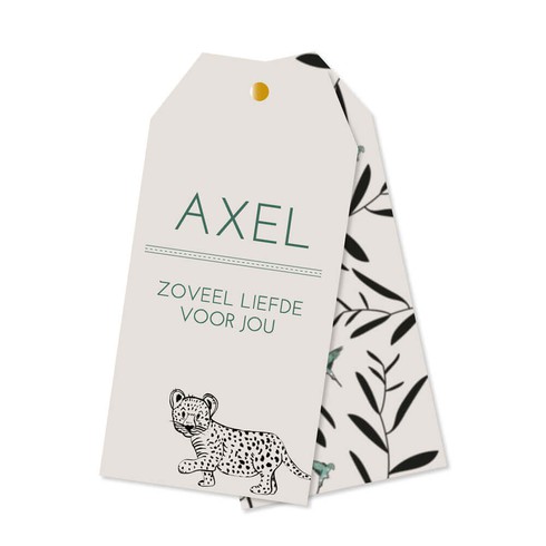 Label leopard - Axel