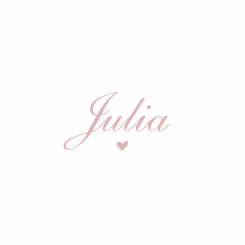 Klassiek geboortekaartje Julia voor